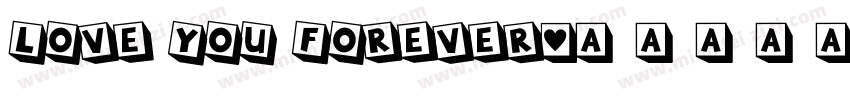 love you forever字体转换